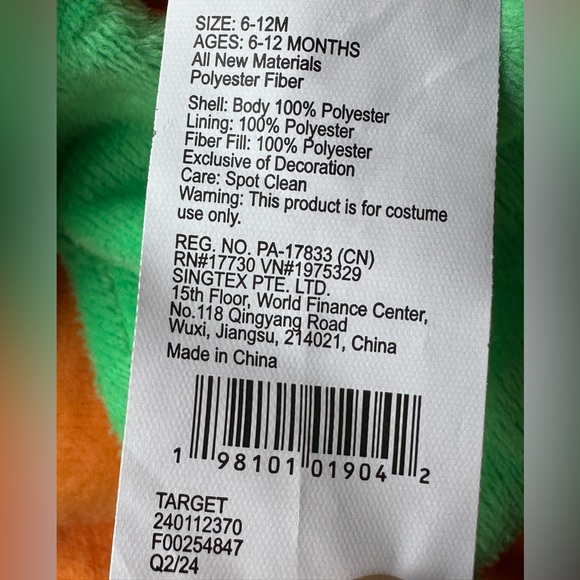 NEW Hyde & Eek Infant Pumpkin Costume size 0-6 and 6-12 Months - Picture 11 of 11